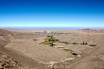 Cement factory in the desert of Peru