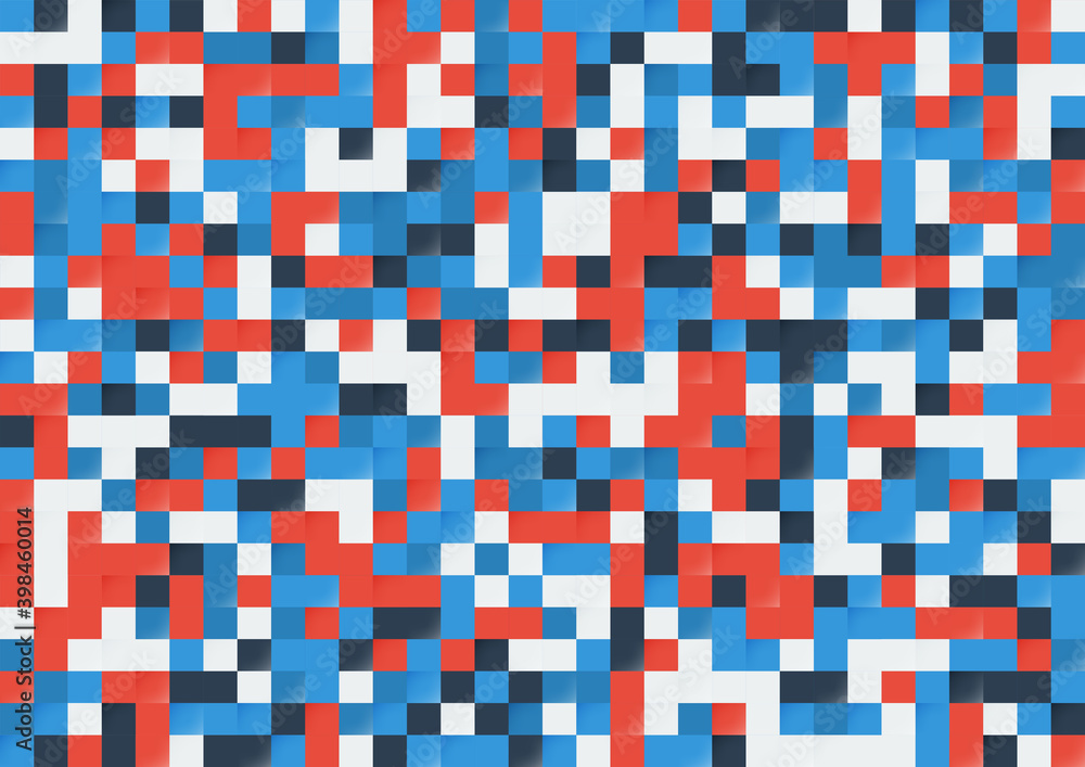 Aufkleber abstract color pixel seamless background. modern style pattern.
