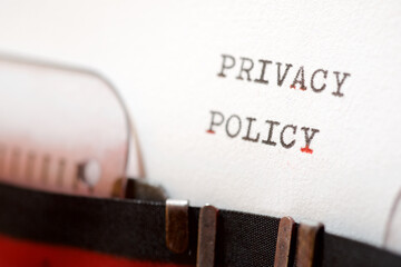 Privacy policy phrase