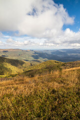 Autumn in the mountains. Bieszczady.  Wielka Rawka  Mountain Range
