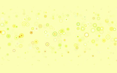 Light Green, Red vector texture with disks.