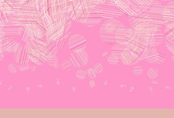 Light Pink vector backdrop with dots.