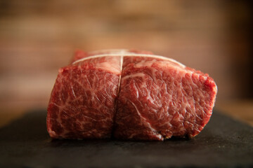 Wagyu raw beef for roast beef