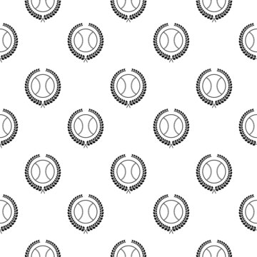 Baseball pattern. Drawing for transfer to fabric.