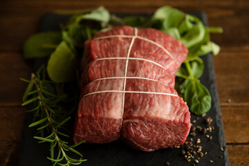 Wagyu raw beef for roast beef