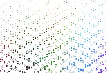 Light Multicolor, Rainbow vector template with circles.