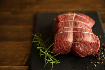 Wagyu raw beef for roast beef