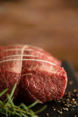 Wagyu raw beef for roast beef