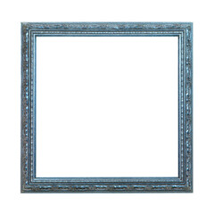 Wooden frame for paintings or photo. Isolated on white