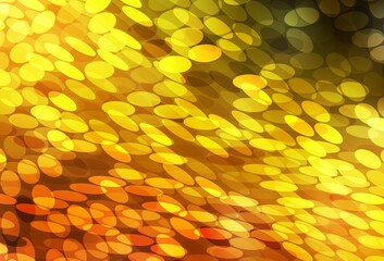 Dark Orange vector layout with circle shapes.