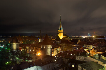 Panoramic view of Tallinn. Estonia