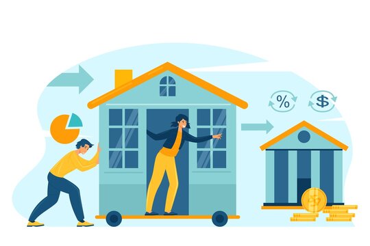 Mortgage refinance concept