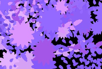 Light Purple vector pattern with random forms.