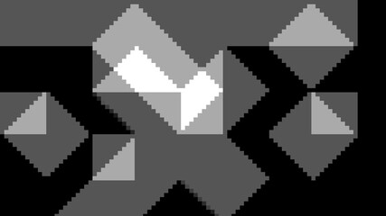 Background black and white geometric shape mosaic illustration