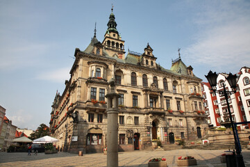 Fototapeta na wymiar Yistorical townhouse in Klodzko. Poland