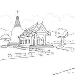 Thailand architecture art temple