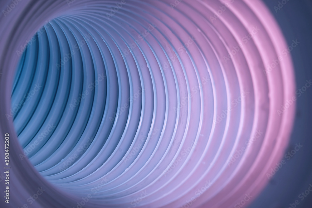 Aufkleber beautiful round abstract blue tunnel with color light on a background pattern textured ford design.