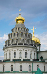 Fototapeta na wymiar Resurrection cathedral of Resurrection (New Jerusalem) monastery in Istra. Russia