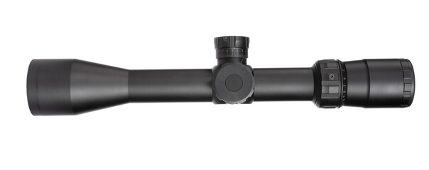 Adustable riflescope on white