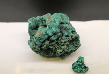 stone Malachite mineral, ancient times.