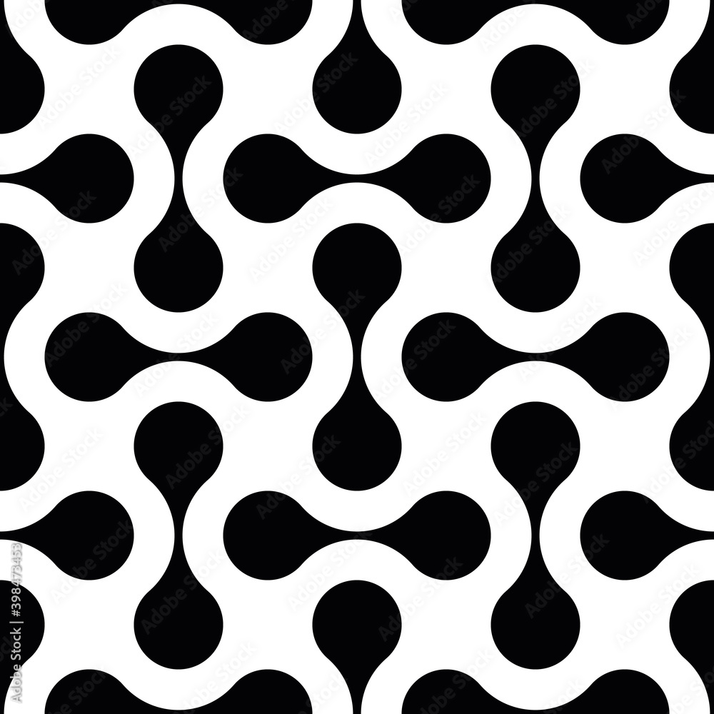 Poster abstract seamless pattern of connected dots