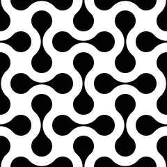 Abstract seamless pattern of connected dots