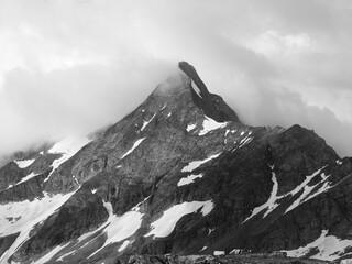 Mountain panorama at Berlin high path, Zillertal Alps in Tyrol, Austria