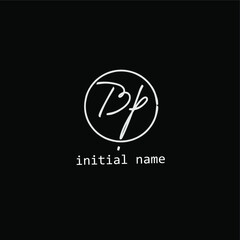 BP initial handwriting monogram name