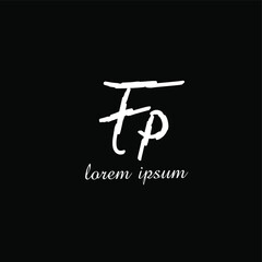 FP initial handwriting monogram name