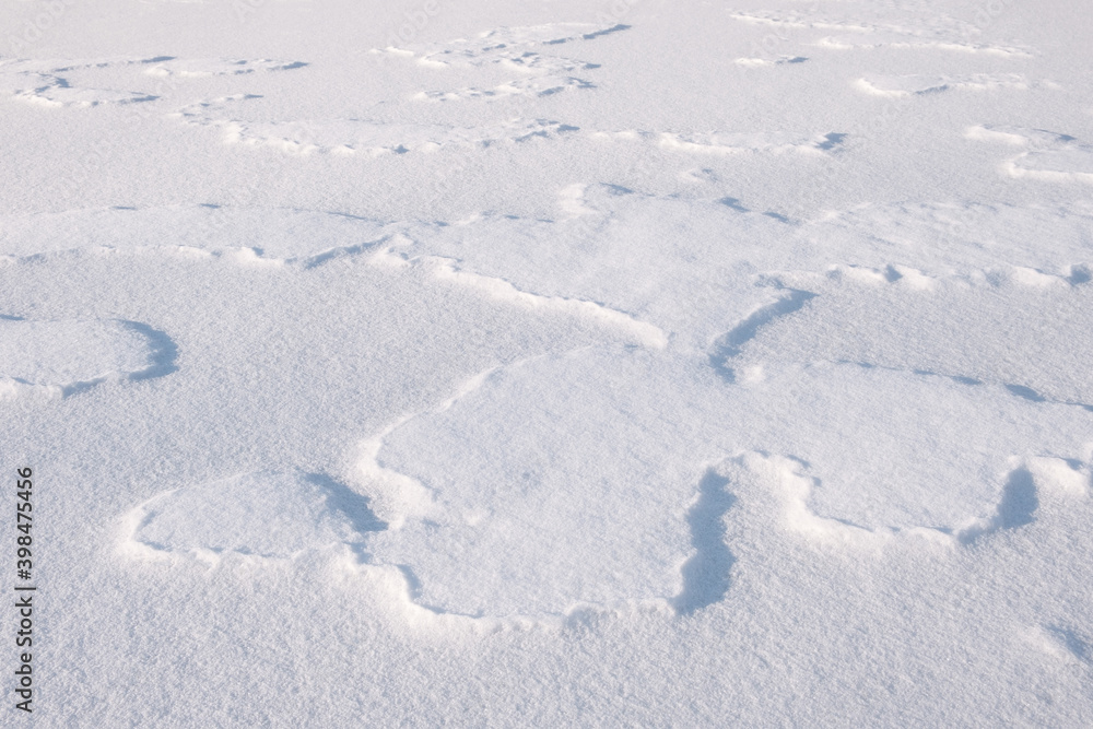 Poster white fine ice and snow surface texture background texture, winter background