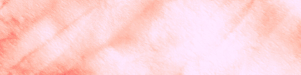 Dirty Art Illustration. Coral, Pink Trendy Tie Dye Style. Dirty Art Banner. Damage Painted Poster. Drawn Watercolor Splash. Artistic Dyed Brushstroke. Watercolor Drawn Ornament.