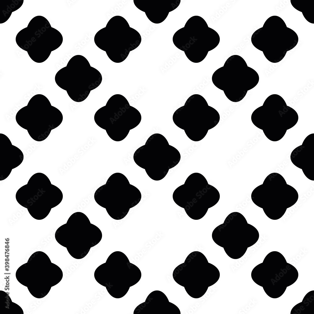 Poster abstract seamless pattern ol rounded shapes