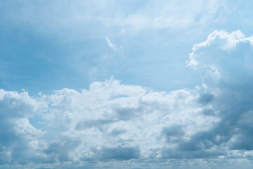 Beautiful cloud with blue sky natural background