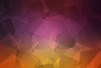 Light Pink, Yellow vector template with chaotic poly shapes.