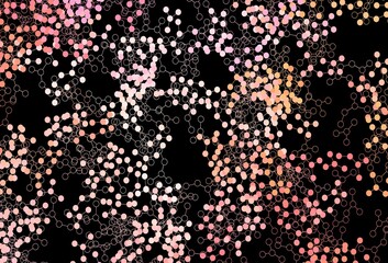 Dark Pink, Yellow vector texture with artificial intelligence concept.