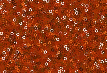 Light Orange vector pattern with spheres.
