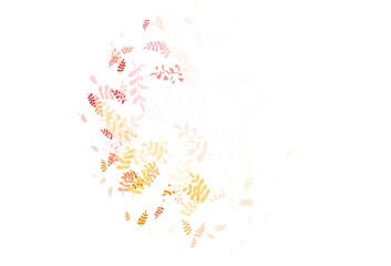 Light Multicolor vector abstract background with leaves.