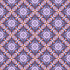 Geometric seamless pattern, abstract colorful background, fashion print, vector texture.