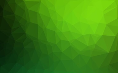 Light Green vector low poly cover. Colorful illustration in abstract style with gradient. Template for a cell phone background.