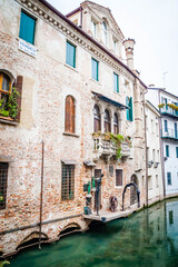 Buildings in Treviso, Venetian, Italy
