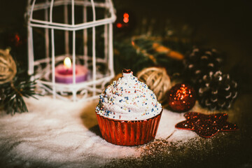 beautiful Christmas composition .photo with copy space