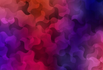 Dark Blue, Red vector polygonal background.