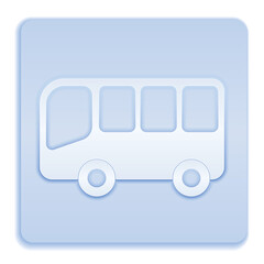 Bus icon vector filled flat sign