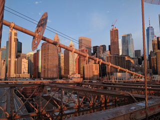 Fototapeta premium New York City from the Brooklyn Bridge