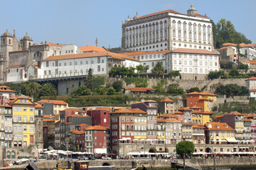 Fototapeta na wymiar Former Episcopal Palace, Ribeira district, Porto, Portugal, Unesco World Heritage Site