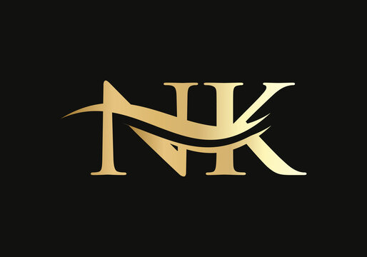 NK Logo for luxury branding. Elegant and stylish design for your company. 