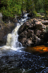 Vertical of Crystal Falls in Ontario, Canada