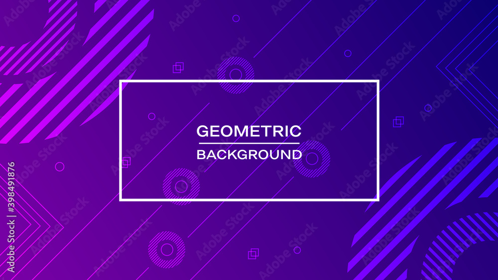 Poster modern gradient geometric shape abstract background