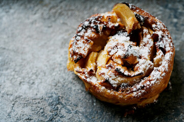 Cooked apple swirls (home made apple pies)