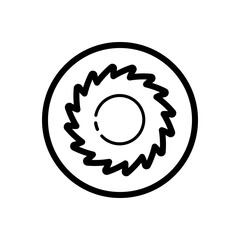 Hurricane. Category five. Outline icon in a circle. Weather vector illustration